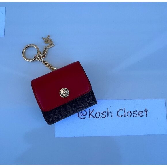 Michael Kors AirPod Case MK Signature Flame - Picture 1 of 3